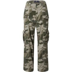 HOLLISTER Cargobroek  donkerbeige / kaki / olijfgroen / donkergroen