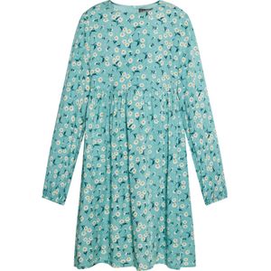 DreiMaster Vintage Jurk  turquoise / geel / donkergroen / wit