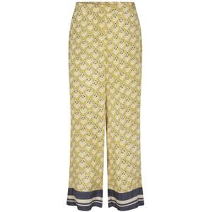 Masai Broek 'Peronella'  navy / mosterd / wit
