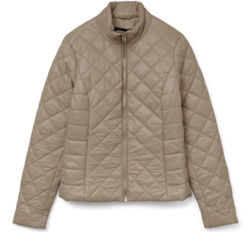 VERO MODA - VMMELISA - Gewatteerde Jas - Donkerbeige