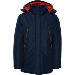 FQ1924 Winterjas 'Abbe'  navy / grijs / oranje / wit
