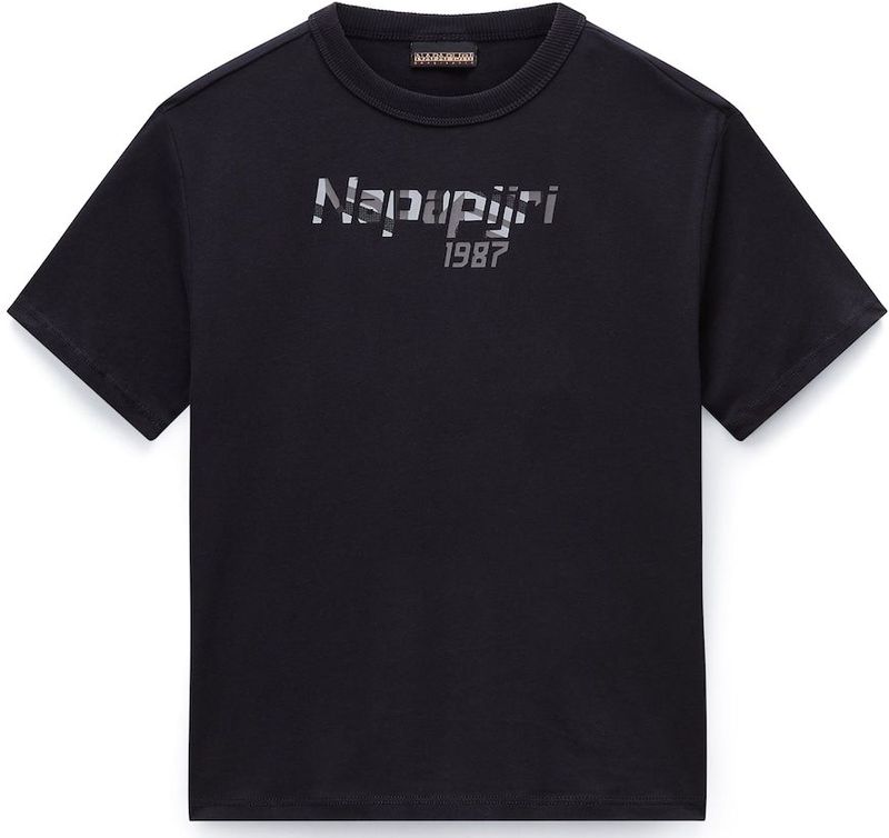 NAPAPIJRI Shirt 'S-Primiero'  grijs / lichtgrijs / zwart