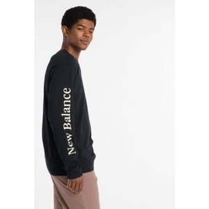 new balance Sweatshirt  zwart / wit