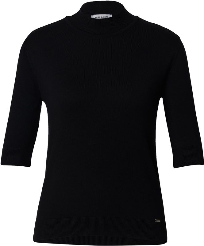 MORE & MORE - Trui - Zwart - Effen - Normale Pasvorm