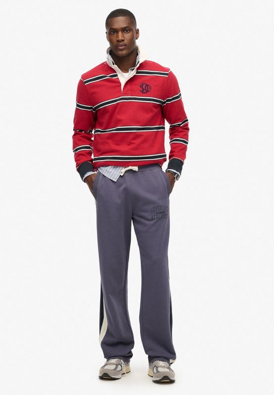 Superdry Broek 'Essentials'  navy / donkerblauw / wit