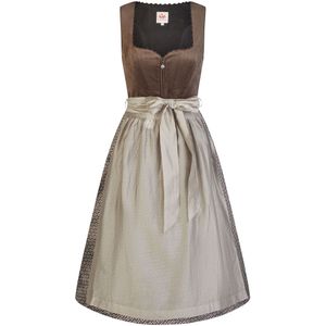 SPIETH & WENSKY Dirndl 'Gambe'  chocoladebruin