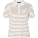 Pcdonna - Rib Polo Top - Poloshirt - Katoen - Nauwsluitend