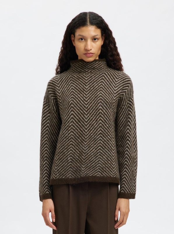 Visgraat Wolmix Sweater