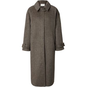 LeGer by Lena Gercke Tussenmantel 'Joline'  donkerbruin / zwart / wit