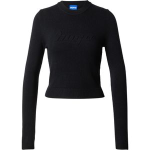 HUGO - Trui - Zwart - Slanke Pasvorm - Lange Mouw