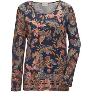 Goldner Shirt  beige / nachtblauw / oranje / rood / wit