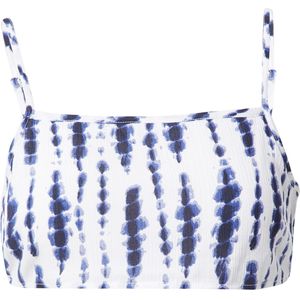 Nasty Gal Top  donkerblauw / wit