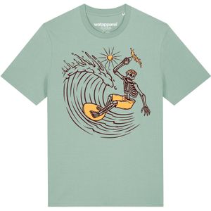 Watapparel Shirt ' Surfing for life '  turquoise / gemengde kleuren