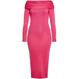 NAEMI Gebreide jurk  magenta
