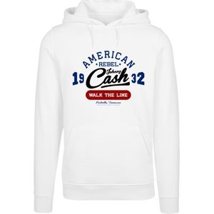 F4NT4STIC Sweatshirt 'Johnny Cash Music Walk the Line'  donkerblauw / rood / wit