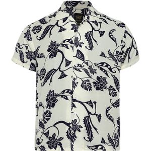 Campus Sutra Overhemd 'Ivan'  ecru / zwart