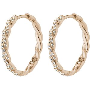 Pilgrim Oorbellen 'Ezo'  rose-goud / transparant