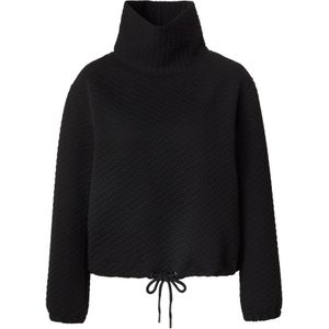 MORE & MORE - Sweatshirt - Zwart - Effen - Losse Pasvorm