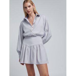 BWLDR Rok 'Kate'  lichtgrijs / wit