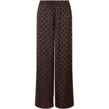 PIECES Broek 'PCJYTTA '  bruin / zwart