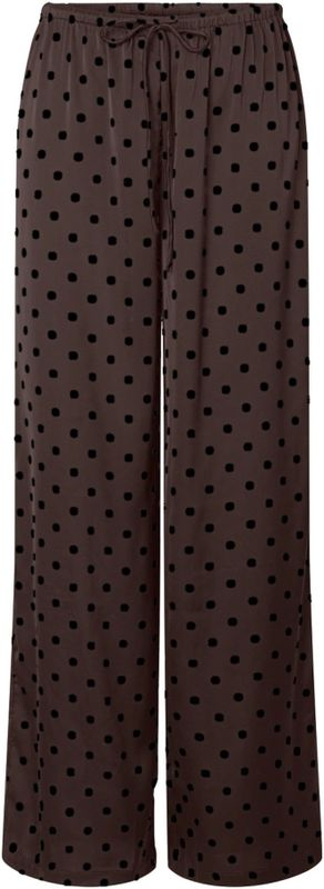 PIECES Broek 'PCJYTTA '  bruin / zwart