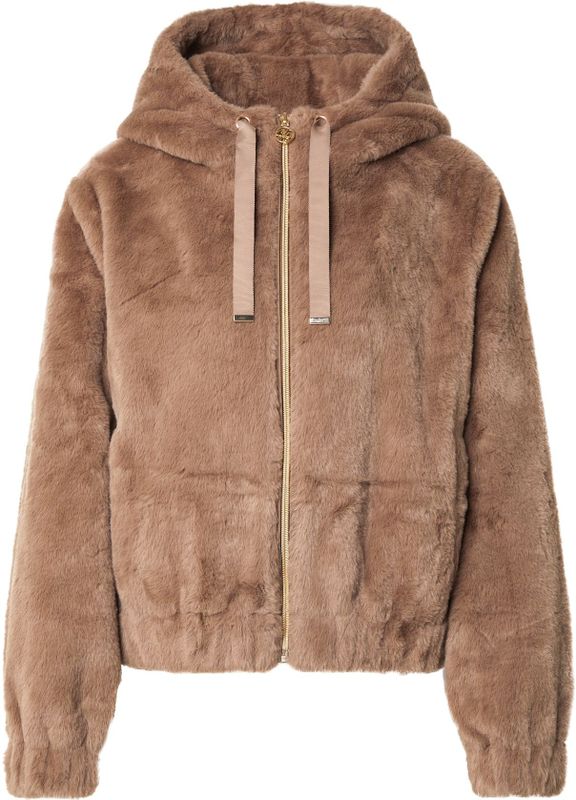 s.Oliver BLACK LABEL - Regular Fit Jack - Imitatiebont - Met Capuchon