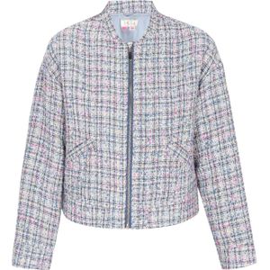 IZIA Tussenjas  blauw / grijs / pink
