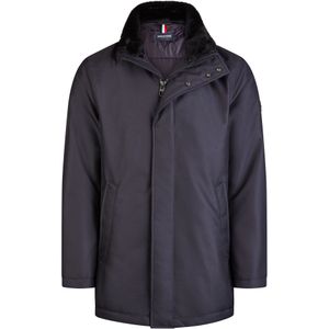 HECHTER PARIS - Lange Herenjas - Opstaande Kraag - Blinde Ritssluiting