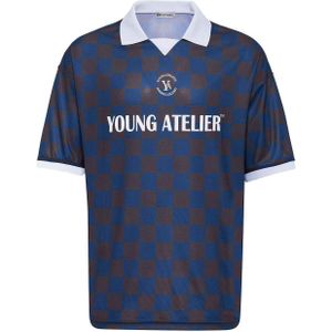 Dandalo Shirt  donkerblauw / bruin / wit