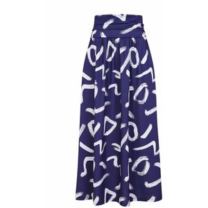 HotSquash Rok  donkerblauw / wit