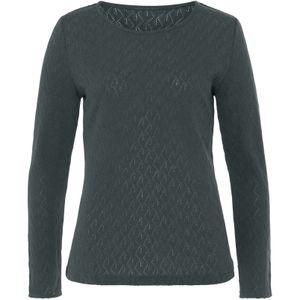 Grijsgroen - Longsleeve - Zachte Katoen - Ronde Hals - Lange Mouwen