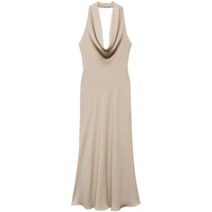 MANGO Jurk 'Azores'  beige