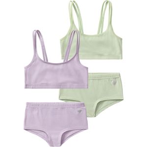 BUFFALO Ondergoedset  lichtgroen / lavendel