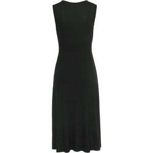 Lascana - Jerseyjurk - Zwart - Mouwloos - Elegant