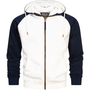 INDICODE JEANS Sweatvest 'Pulko'  wit