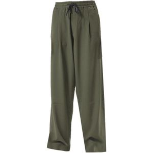 VAMOS CLO Bandplooibroek  olijfgroen