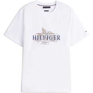 TOMMY HILFIGER Shirt  donkerbeige / marine / wit