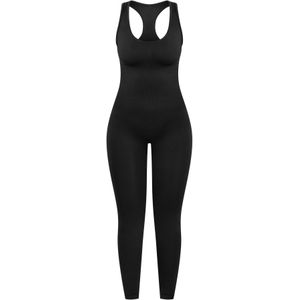 Smilodox Jumpsuit ' Seamless Elsie '  zwart