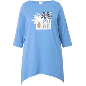 Ulla Popken Shirt  camel / blauw gemêleerd / zwart / zilver / wit