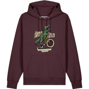 Watapparel Sweatshirt ' T-Rex Fahrrad '  gemengde kleuren / donkerrood