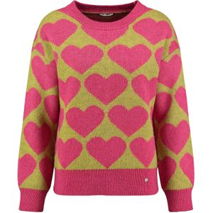Key Largo Trui 'Beat'  kiwi / pink