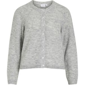 VILA Gebreid vest 'VILory'  grijs gemêleerd