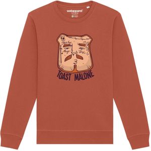 Watapparel Sweatshirt ' Toast Malone '  lichtbruin / gemengde kleuren