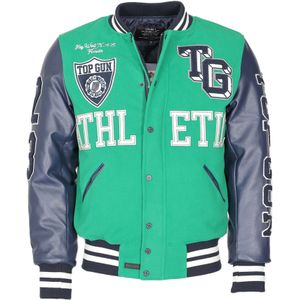 TOP GUN Tussenjas  marine / jade groen / wit