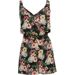 KOROSHI Jumpsuit  groen / lichtrood / zwart / wit