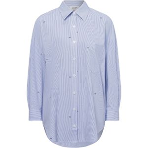 JOOP! Blouse 'Brenda'  blauw / donkerblauw / wit