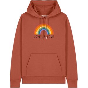 Watapparel Sweatshirt 'Love is Love'  lichtbruin