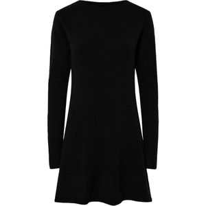 PIECES - PCJunna - Gebreide Jurk - Zwart - Lange Mouw