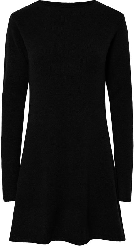 PIECES - PCJunna - Gebreide Jurk - Zwart - Lange Mouw