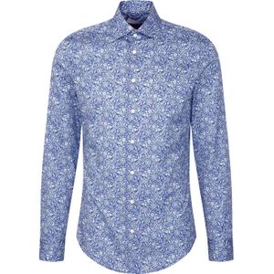 Seidensticker - Businessoverhemd - Donkerblauw - X-Slim - 1/1 Kentkraag Paisley